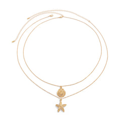 Ingemark Sexy Simple Metal Starfish Scallop Pendant