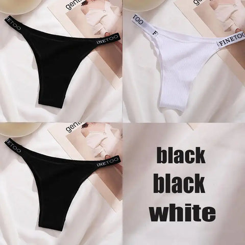 3PCS/Set Cotton Panties Briefs Women