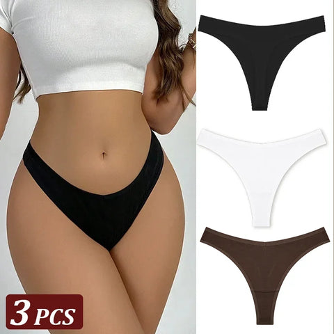 3Pcs/Set Seamless Thong Flexibility