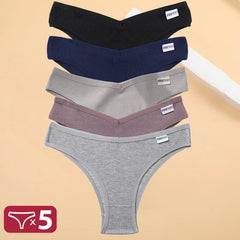 5PCS/Set Cotton Lingerie Panties Sexy