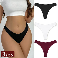 3Pcs/Set Seamless Thong Flexibility