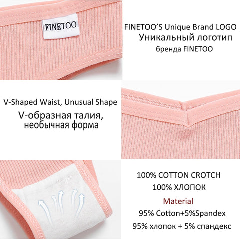 3/5Pcs Cotton Brazilian Panties Women's