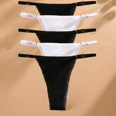 5PCS/Set Sexy G-string Panties Cotton Women's