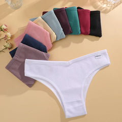 10PCS/Set Waffle Cotton Panties for Women Sexy