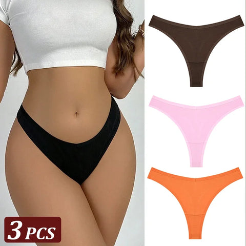 3Pcs/Set Seamless Thong Flexibility