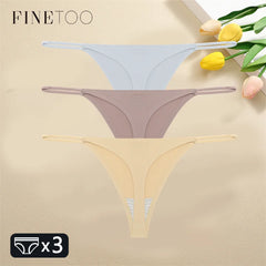3PCS Women Seamless Thongs Sexy