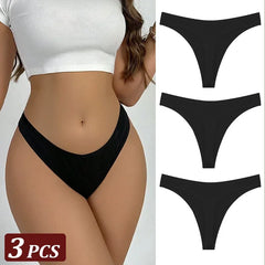 3Pcs/Set Seamless Thong Flexibility