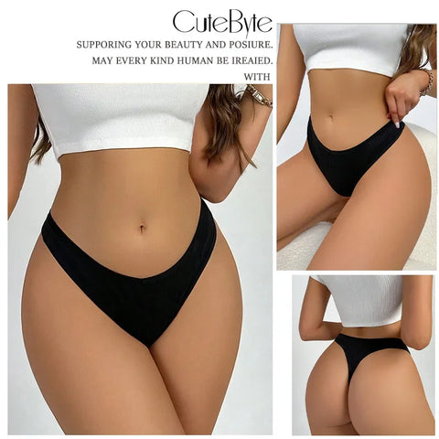 3Pcs/Set Seamless Thong Flexibility