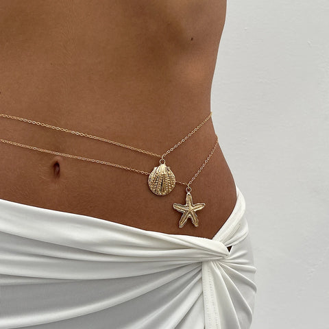 Ingemark Sexy Simple Metal Starfish Scallop Pendant