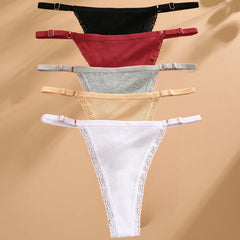5PCS/Set Sexy G-string Panties Cotton Women's