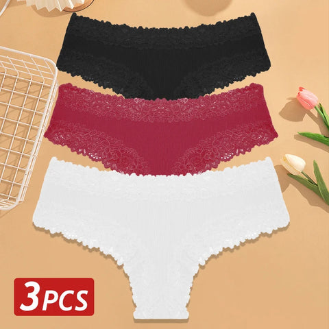 3PCS/Set Women Sexy Brazilian Panties
