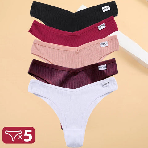 5PCS/Set Cotton Lingerie Panties Sexy