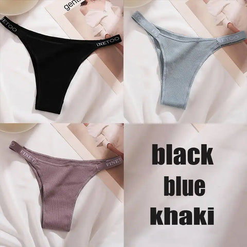 3PCS/Set Cotton Panties Briefs Women