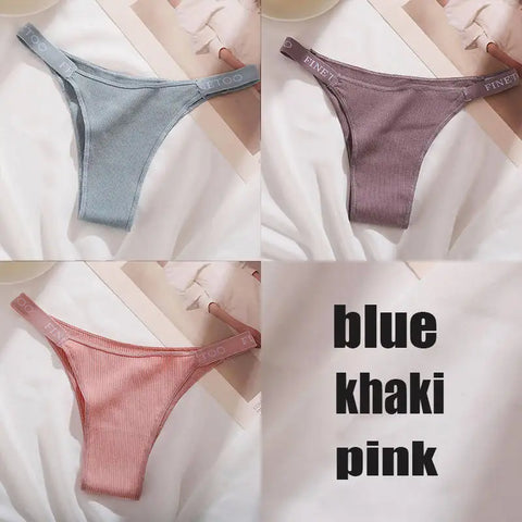 3PCS/Set Cotton Panties Briefs Women