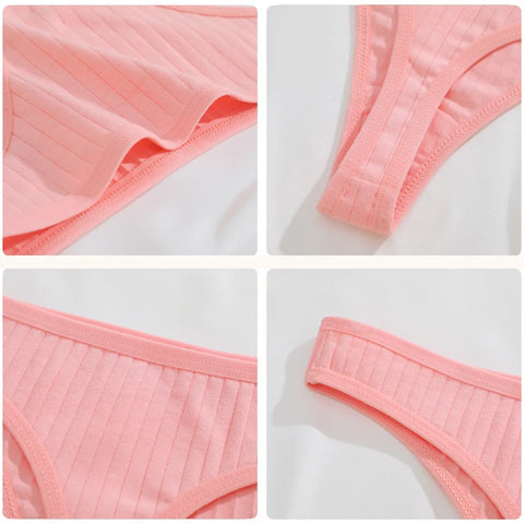 6Pcs/Set Women'S Thongs Panties Female