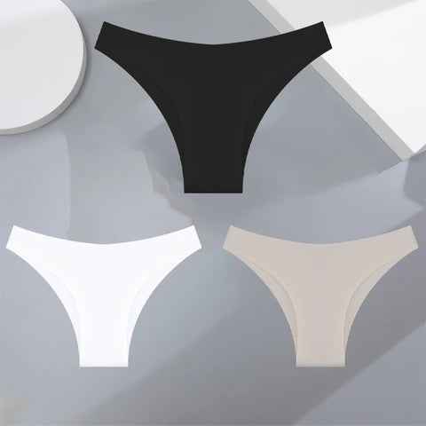 3Pcs Ultra-thin Seamless Women's Panties Sexy
