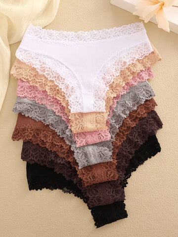 7PCS/Set Women Sexy Lace Panties