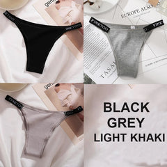 3PCS/Set Cotton Panties Briefs Women