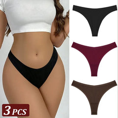 3Pcs/Set Seamless Thong Flexibility