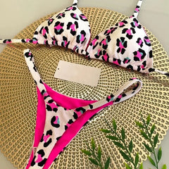 New 2026 Women's Bikini Split Print Swimwear
