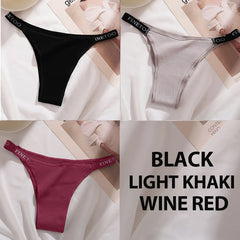 3PCS/Set Cotton Panties Briefs Women