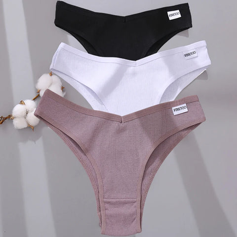 3/5Pcs Cotton Brazilian Panties Women's