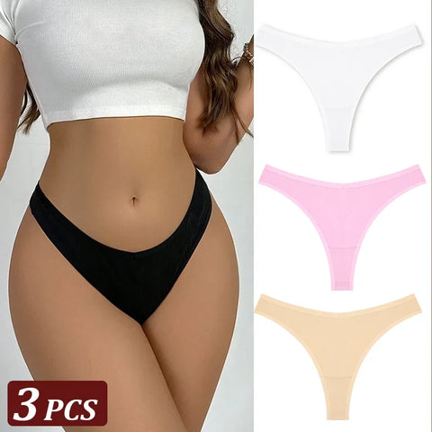 3Pcs/Set Seamless Thong Flexibility