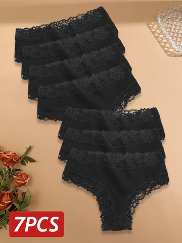 7PCS/Set Women Sexy Lace Panties