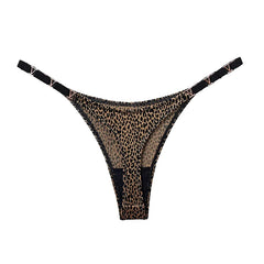 Seamless Sexy Thong Women Panties Zebra Flower