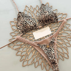 New 2026 Women's Bikini Split Print Swimwear
