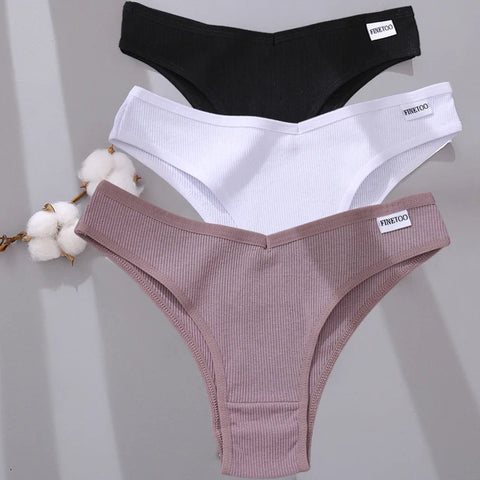 3/5Pcs Cotton Brazilian Panties Women's