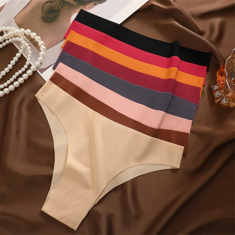 3Pcs Ultra-thin Seamless Women's Panties Sexy