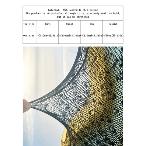 1PC Women Sexy Lingerie Sexy Fishnet Cover Up