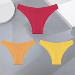 3Pcs Ultra-thin Seamless Women's Panties Sexy
