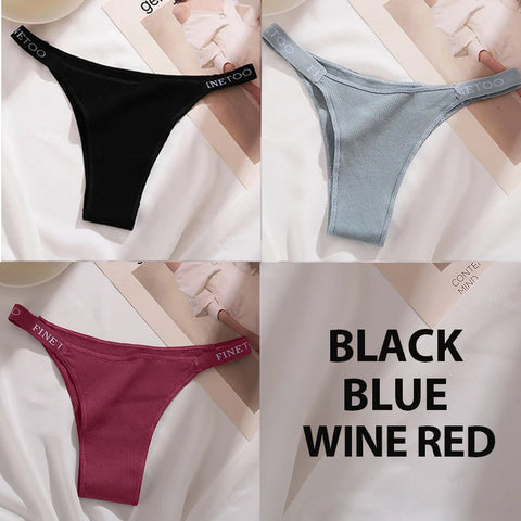 3PCS/Set Cotton Panties Briefs Women