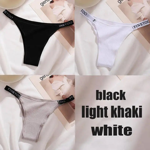 3PCS/Set Cotton Panties Briefs Women