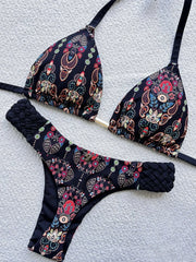 Mini Thong High Cut Bikini Female Swimsuit Women