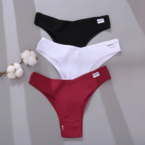 3/5Pcs Cotton Brazilian Panties Women's