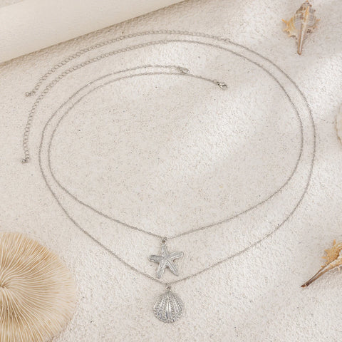 Ingemark Sexy Simple Metal Starfish Scallop Pendant