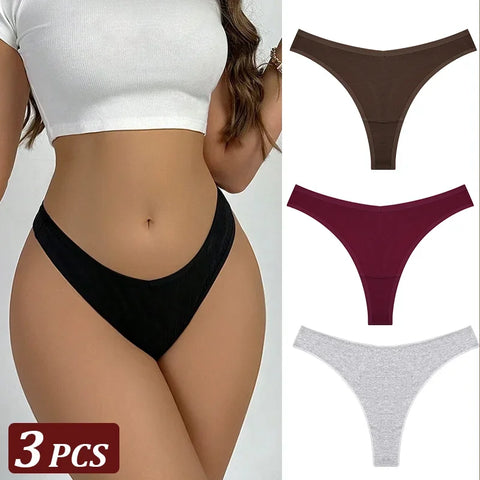 3Pcs/Set Seamless Thong Flexibility