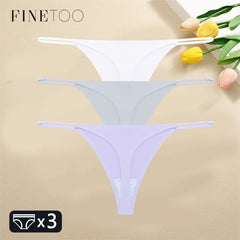 3PCS Women Seamless Thongs Sexy