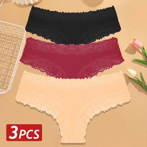 3PCS/Set Women Sexy Brazilian Panties