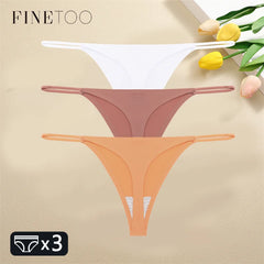 3PCS Women Seamless Thongs Sexy