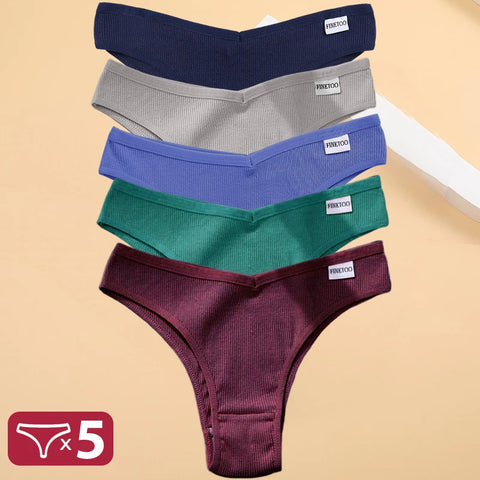 5PCS/Set Cotton Lingerie Panties Sexy