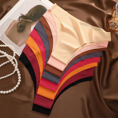3Pcs Ultra-thin Seamless Women's Panties Sexy