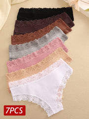 7PCS/Set Women Sexy Lace Panties