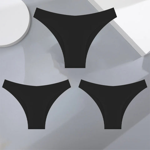 3Pcs Ultra-thin Seamless Women's Panties Sexy