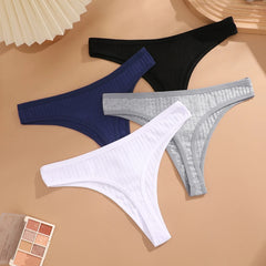 6Pcs/Set Women'S Thongs Panties Female