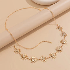 KunJoe Boho Golden Belt Adjustable Body Chain Festival Jewelry Accessories