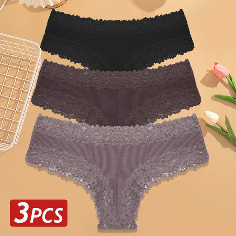 3PCS/Set Women Sexy Brazilian Panties